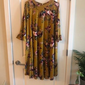 Fall Floral Dress
